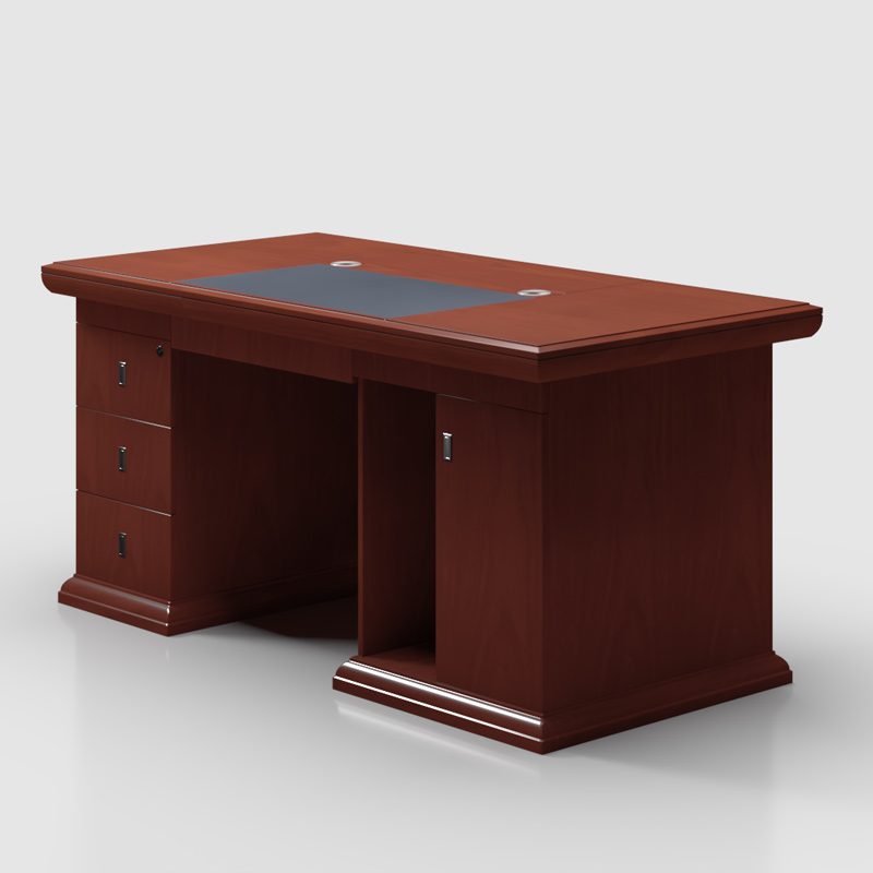 臻远 ZY-BGZ-15办公家具油漆办公桌职员电脑桌写字台主管经理桌1.6米高清大图