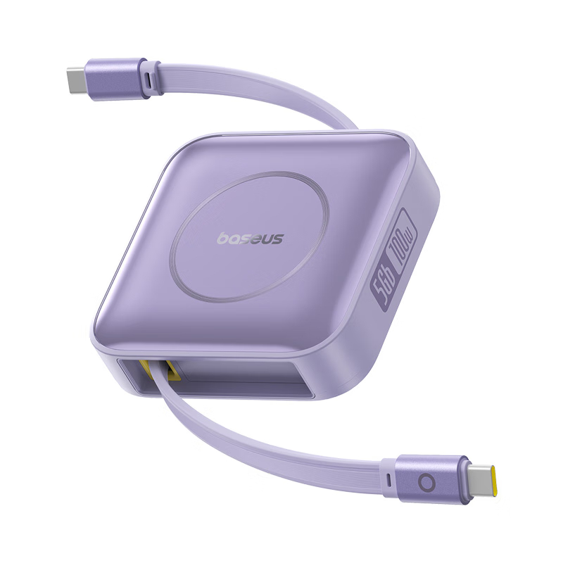 倍思Nomos 数据线USB3.0伸缩Type-C快充电线接移动硬盘传输适用苹果iPhone15/16ProMax/华为