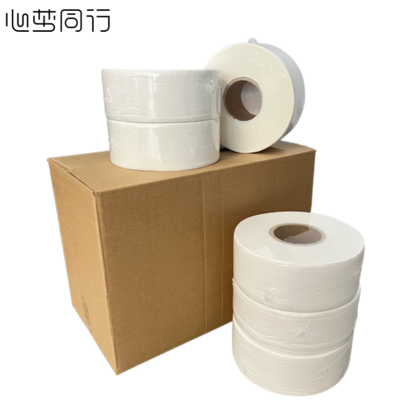 心梦同行大卷纸商用大盘纸厕纸卷筒卫生纸 90×120mm/4层/700g/2015/6卷/箱高清大图