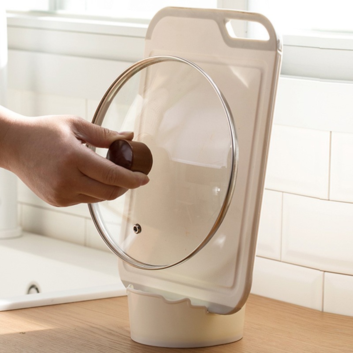 茶花(CHAHUA) 案板免打孔置物架多功能砧板架 海波尔厨房收纳架 017004高清大图