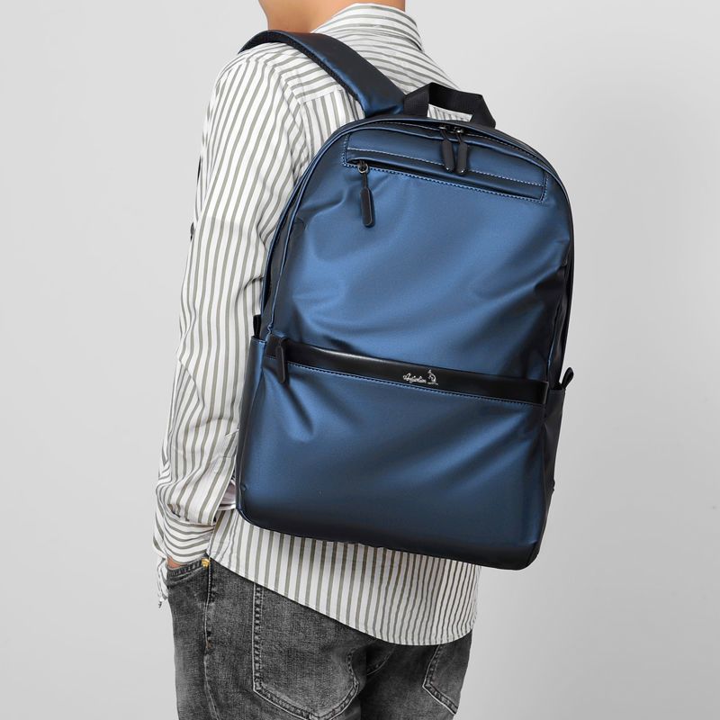 双肩包黑色augtarlion高档双肩包时尚男背包旅行通勤电脑包百搭学生包