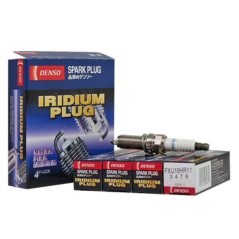 电装(DENSO)双铱金·火花塞FXU16HR11适用于雅阁/悦动/I30/福瑞迪/索兰托(单支装)
