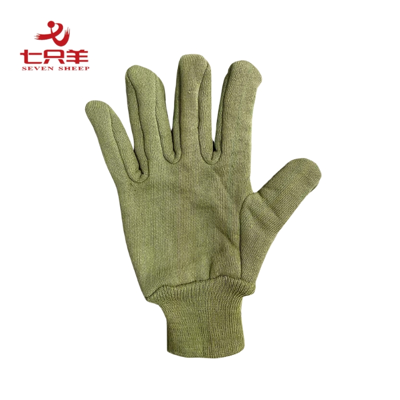 七只羊 绒手套 军绿色 双高清大图