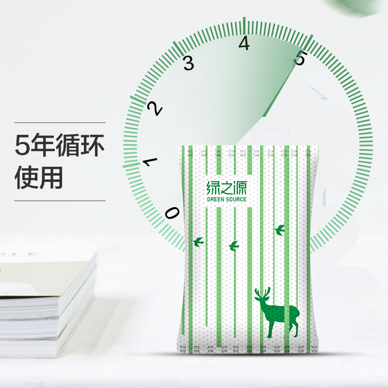 绿之源 360°室内装修安全卫士活性炭 新房家用吸去除甲醛清除剂防潮竹炭包新车用除味碳包