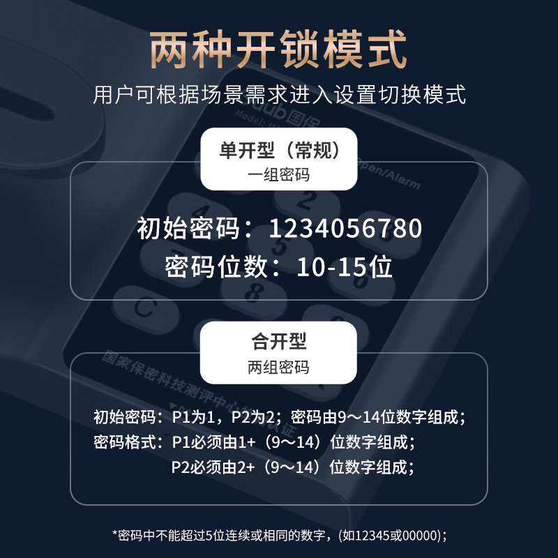 国保（Guub）保密柜密码锁办公电子文件柜资料柜加厚全钢通体保险柜M103-E3高清大图