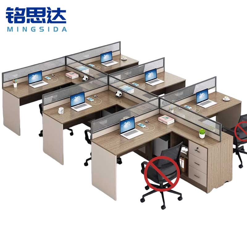 铭思达屏风工位六人位张高清大图