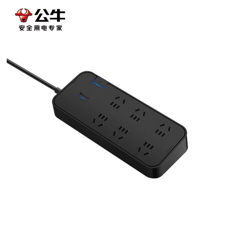公牛(BULL)插排 GN-H3060-1.8M 6位总控全长1.8米 个高清大图