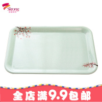托盘长方形家用水杯茶盘北欧密胺餐具塑料欧式茶杯水果盘餐盘