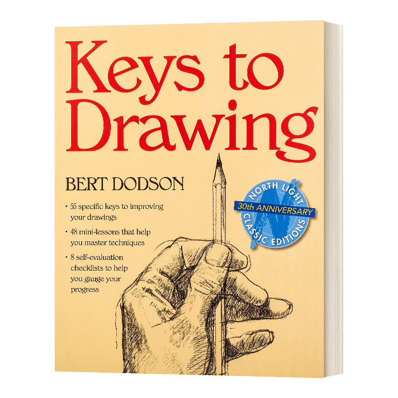 笔和墨水绘制景观素描 [正版]英文原版 Keys to Drawing 素描的诀窍 英文版 进口英语原版书籍高清大图