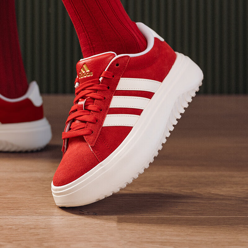 阿迪达斯（adidas）女鞋新款GRAND COURT运动鞋低帮板鞋耐磨休闲鞋KJ2065 ZP高清大图