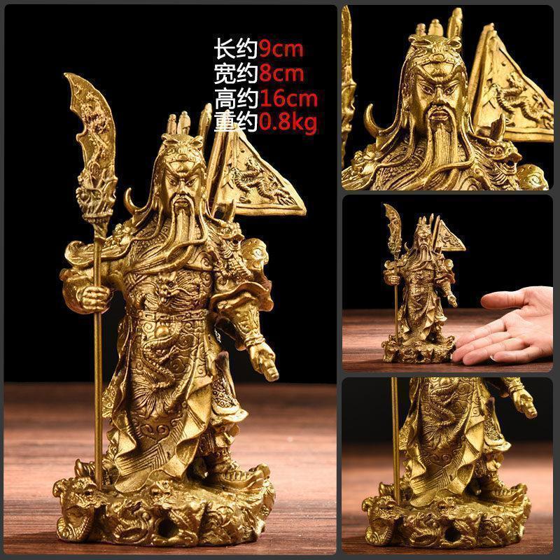 美帮汇九龙关公 武关公像摆件 关二爷神像供奉铜大厅高清大图