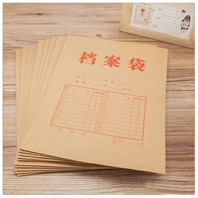 牛皮档案袋5cm加宽280克10只包