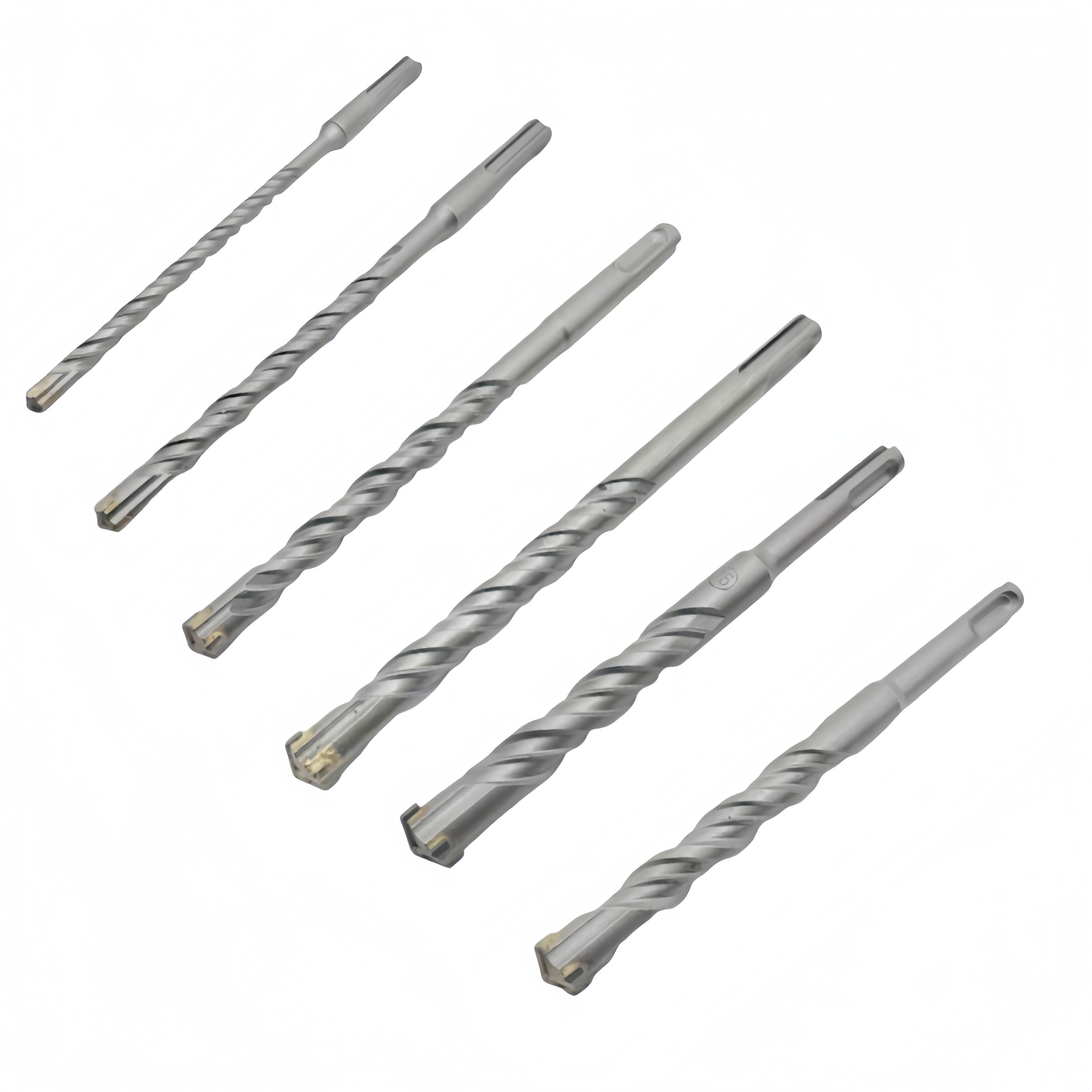 炽豆十字冲击钻头高硬度电锤圆柄混凝土打孔四刃钻两坑两槽高清大图