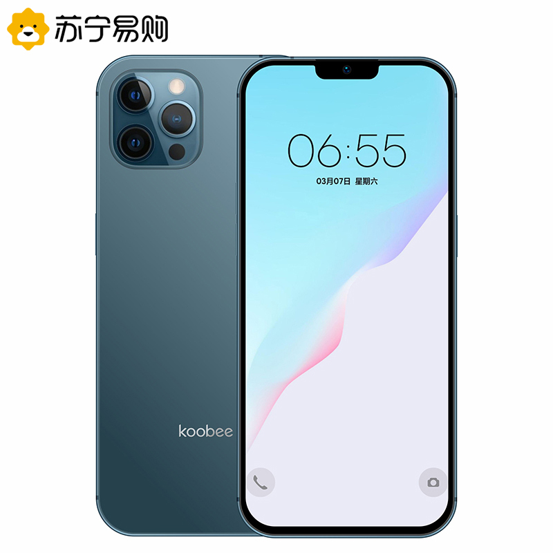 koobee/酷比X60Pro 6GB+128GB 深海蓝 大内存全面屏智能手机曲面千百元便宜超薄大屏4G游戏安卓学生价老年人手机