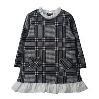 婴姿坊女孩衣服 连衣裙 女童长袖公主裙 裙子女