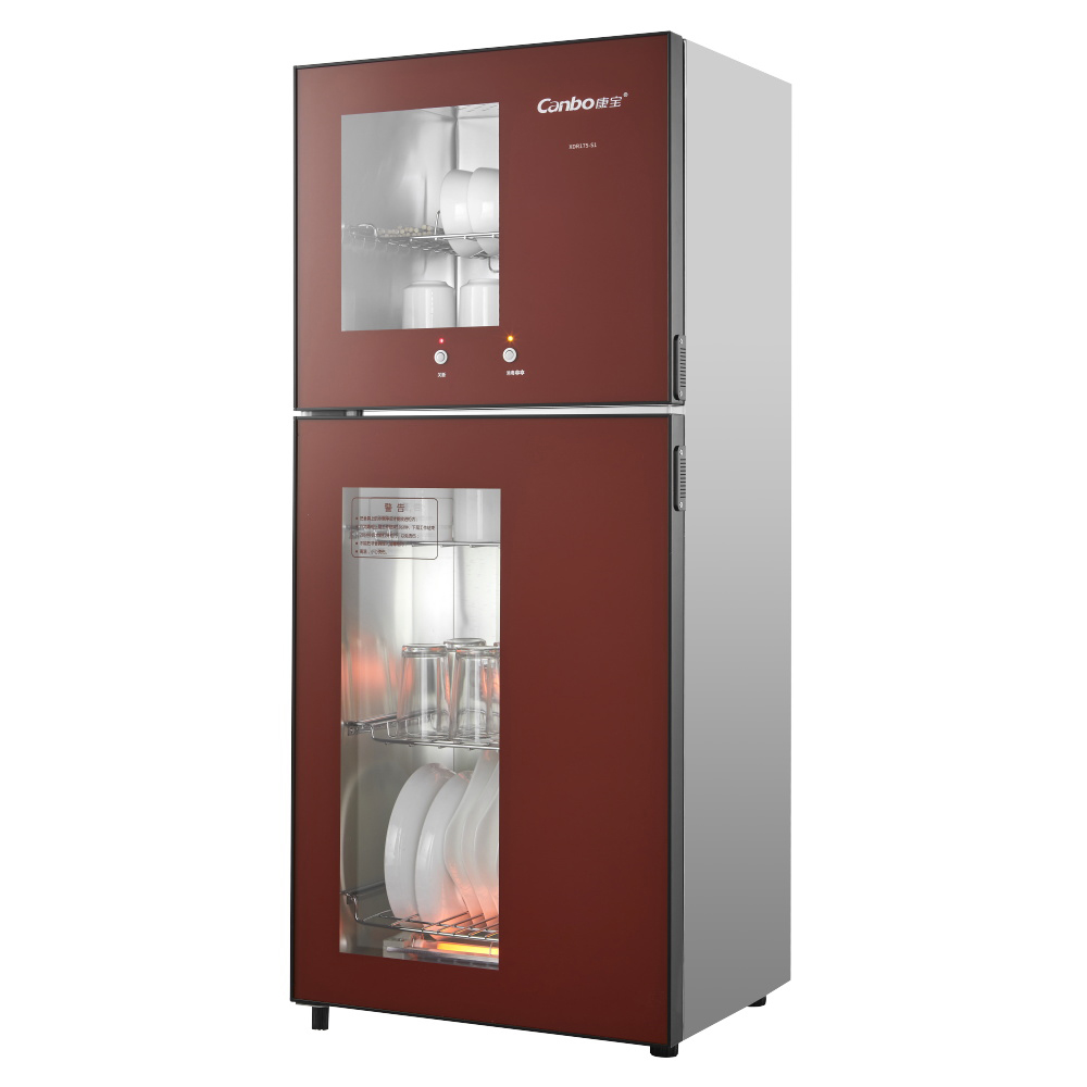 康宝(Canbo)XDR175-S1消毒柜 家用商用 立式双开门高温二星消毒碗柜 175L高清大图