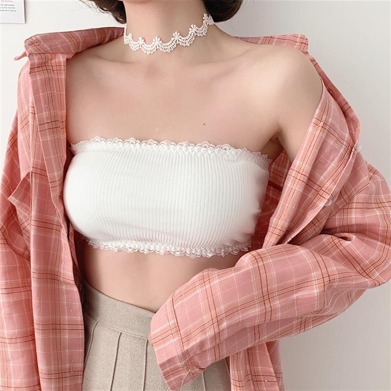 夏季韩版抹胸内衣女无钢圈裹胸聚拢防走光打底小吊带背心文胸内搭