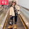 可莉允女童秋冬外套2022新款洋气时髦儿童女孩大童加厚棉服冬季夹棉棉袄