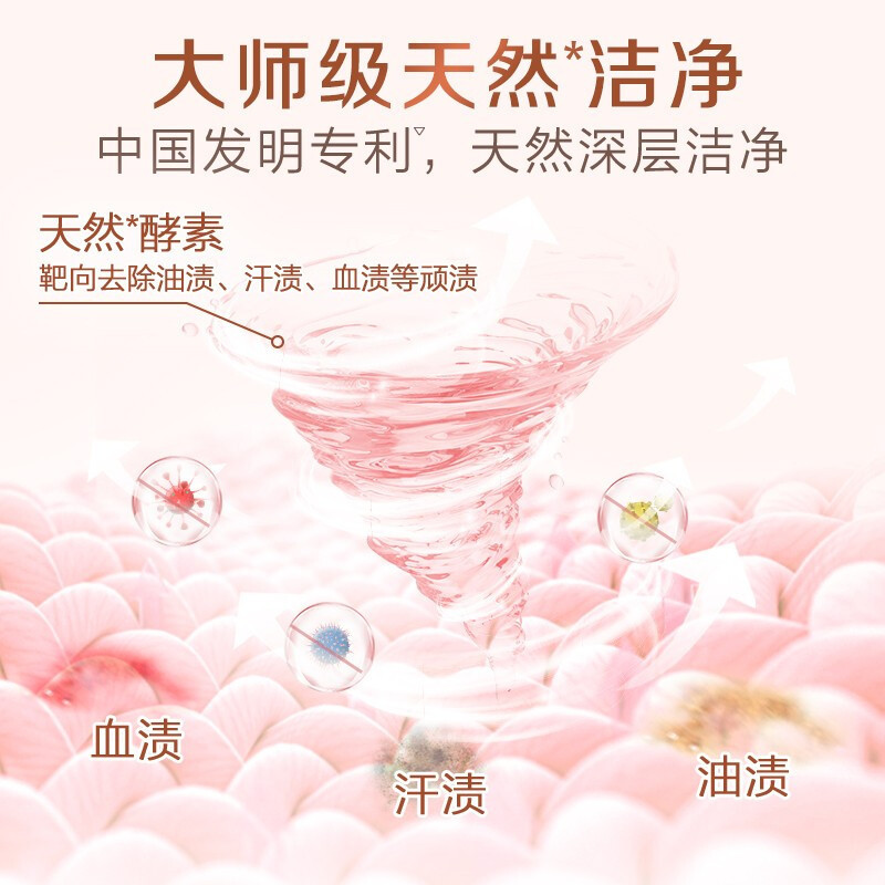 立白大师香氛洗衣液100g*9袋炫彩护色柔顺护衣