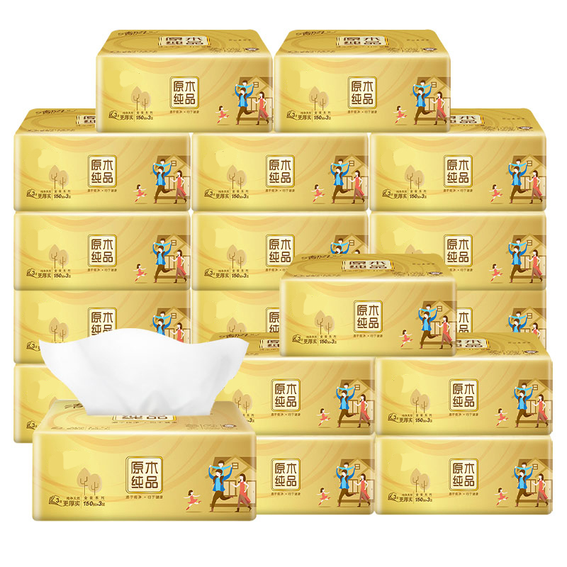 QINGFENG 抽纸 原木纯品金装系列