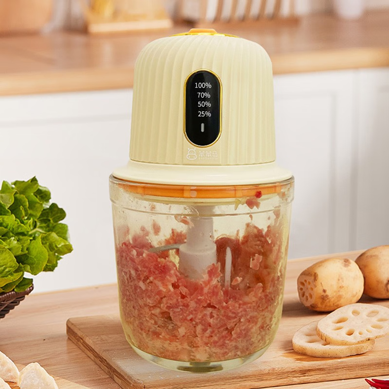 笨笨马(BenBenMa) BD07小型料理绞肉机宝宝辅食打蒜泥器搅拌机 辅食机