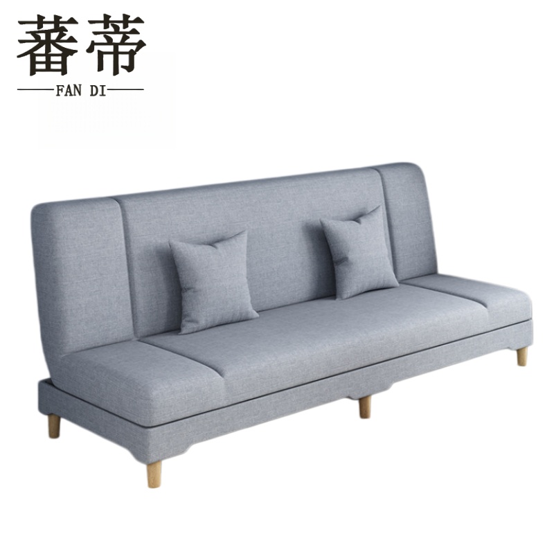 蕃蒂 多功能折叠沙发浅灰色1.8m 张