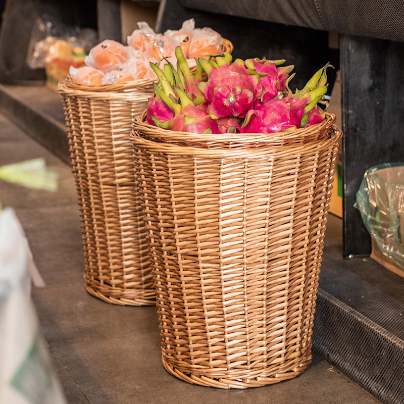 超市水果筐藤编摆放展示筐柳编篮收纳框阿斯卡利ascari