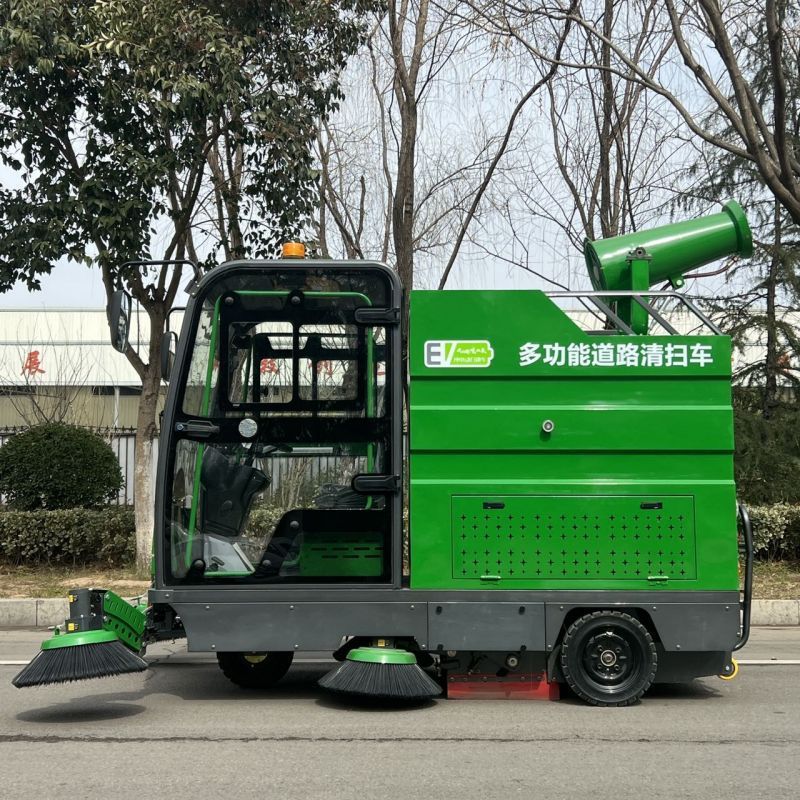 善洁驾驶式电动清扫车学校物业工业大型环卫扫地机工厂车间道路扫地车
