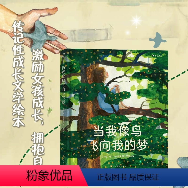 当我像鸟飞向我的梦 【正版】当我像鸟飞向我的梦 8-12岁青少年成长励志文学绘本 一个女孩追求梦想、坚持自我的励志故事
