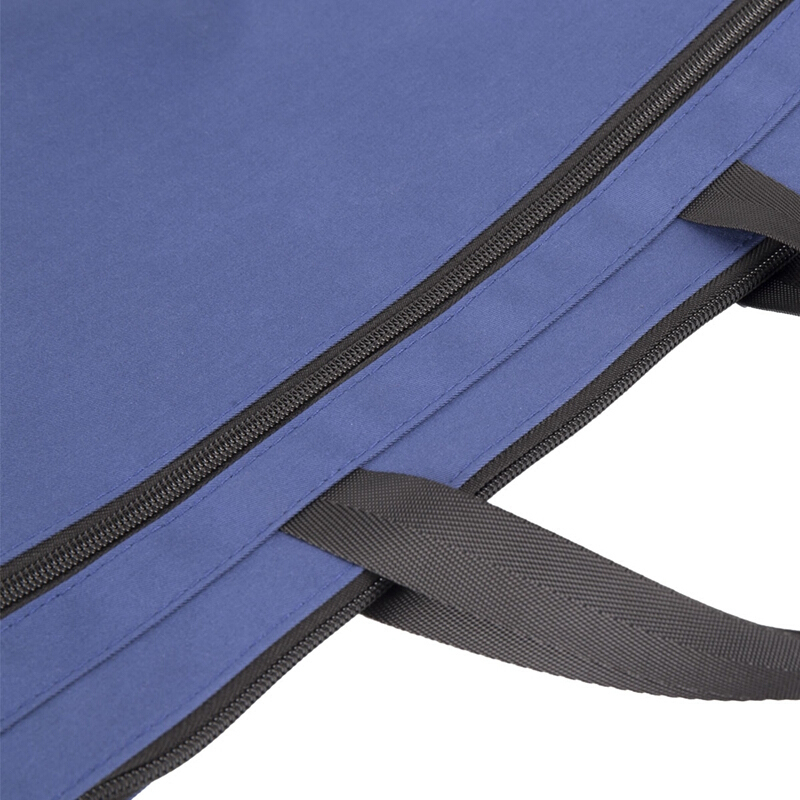 得力(deli)5845 帆布手提袋文件袋档案袋A4风琴包加厚390x290mm(蓝色)5个 jm