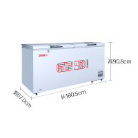 星星(XINGX) BD/BC-566JD(JA) 566升 卧式冷柜 冷柜 冰柜 商用大冷柜 机械控温 冷藏冷冻转换柜