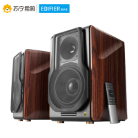Edifier/漫步者 S3000 蓝牙5.0HIFI多媒体2.0声道电视电脑有源音响客厅木质音箱 胡桃木色