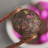 滇湘 普洱茶 云南普洱熟茶叶 多口味小沱茶 迷你普洱熟沱茶4克/颗 每盒15颗60克 茗茶 黑茶