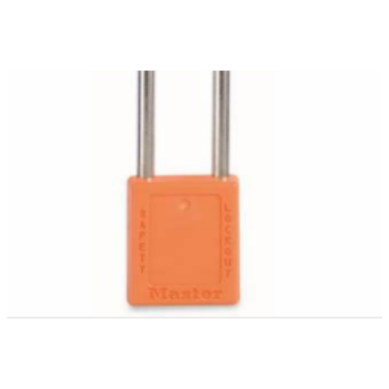玛斯特锁 MASTER LOCK 410MCNLTORJ 6mm锁钩,锁钩净高76mm,44mm高, 橙色XENOY工程