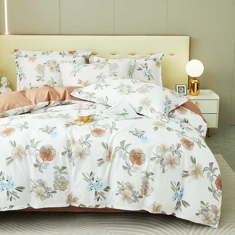 唐纳家纺 生态棉四件套-富贵 200*230CM- TN-KT24037高清大图