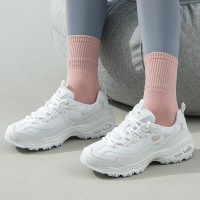 斯凯奇(Skechers)女鞋 2023秋季新款运动鞋时尚熊猫老爹鞋厚底耐磨休闲鞋 149060-BKLB 5/35/2