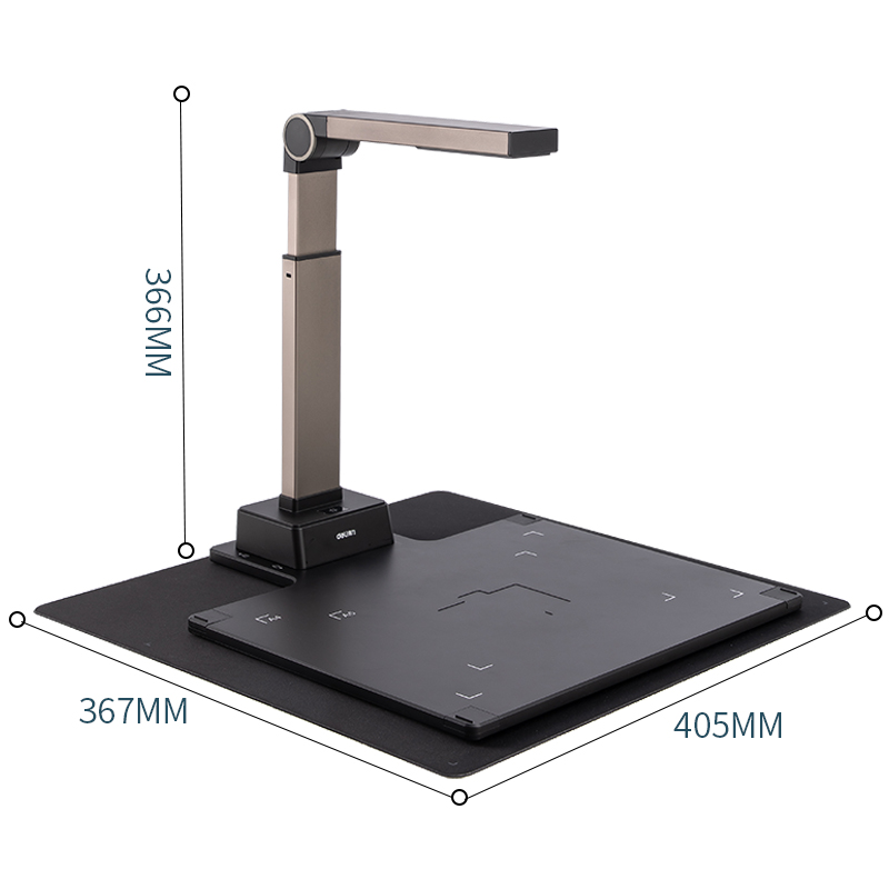 得力(deli)15158高拍仪 1800万像素自动对焦 A3幅面 高端商用办公 远程教学网课 实时投影录像档证件扫描高清大图