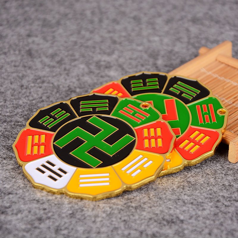 宏图好运莲花八卦万字符能量卍太极八卦补角牌房屋缺角万字牌