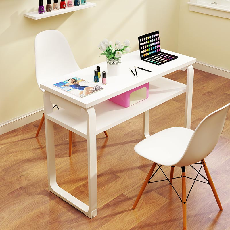 美甲桌单双三人日式美甲台化妆指甲桌美甲桌椅套装简约美容工具美甲台