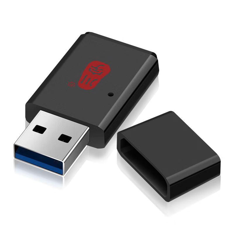 川宇USB3.0高速TF/Micro sd迷你读卡器车载行车记录仪存储卡手机卡 黑色
