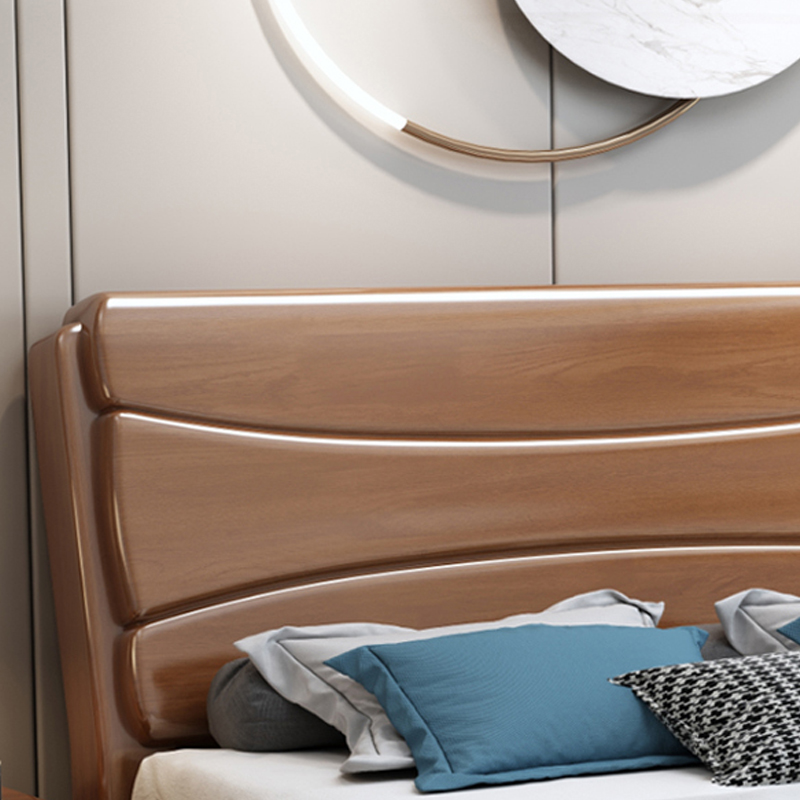 臻远ZY-SMC-69 现代简约实木床双人床 1.5米抽屉高箱高清大图