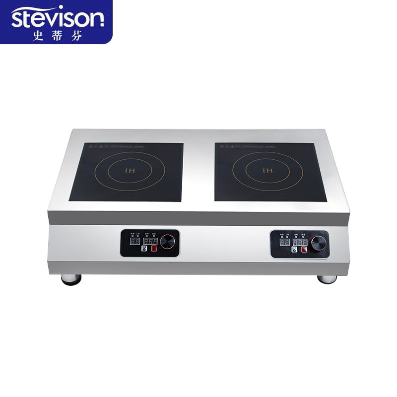 史蒂芬(stevison)商用家用大功率灶3500W*2 220V 双平台式灶 780*450*170mm 旋钮/按键