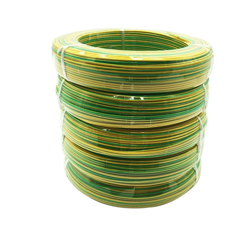 wahl国标纯铜光伏黄绿双色接地电线bvr4平方电线100米4平方单位卷