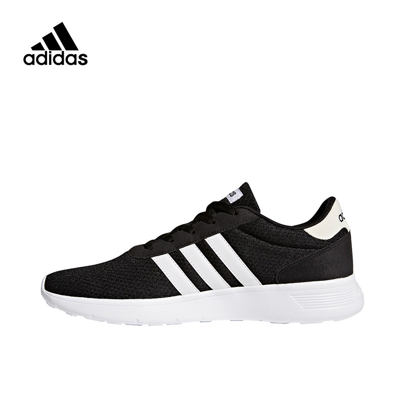 adidasLiteRacer休闲运动鞋黑白BB9774