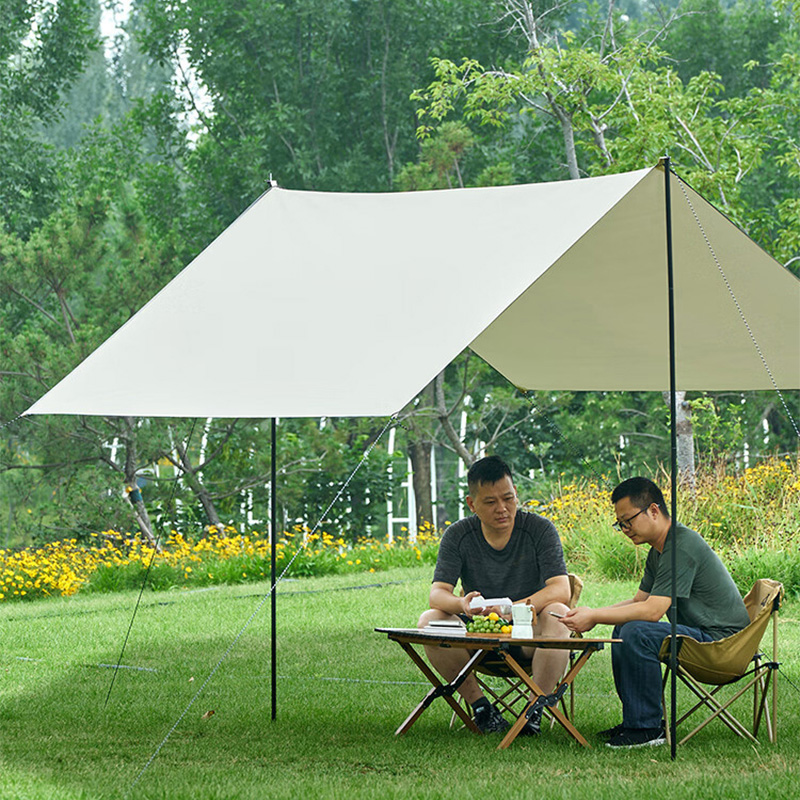 尚烤佳天幕3*3m涂银防晒体积小易携带牛津布材质风絮款LS-681高清大图