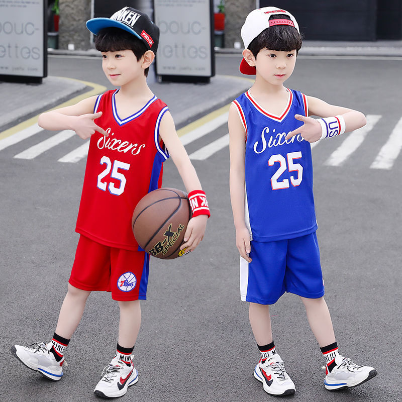 男童背心套装2021夏季儿童篮球服中小学训练服速干透气夏款两件套