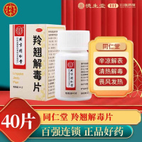 同仁堂 羚翘解毒片0.55g*40片*1瓶/盒 发热四肢酸懒头痛鼻塞咳嗽咽痛