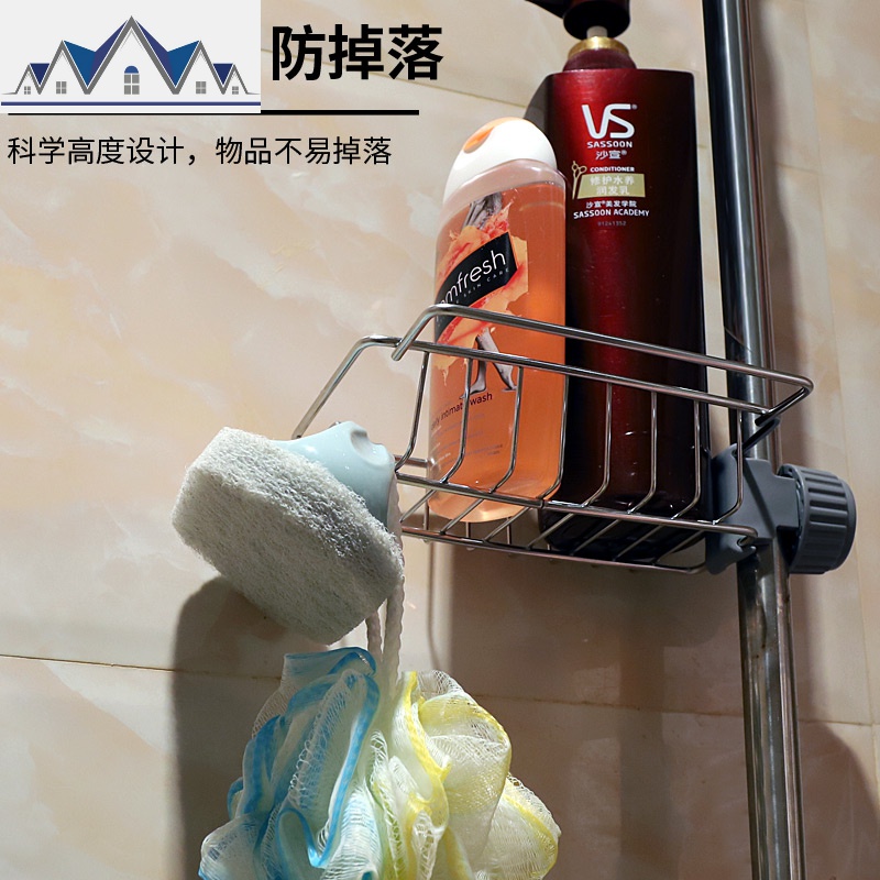 厨房收纳不锈钢水龙头置物架挂篮海绵沥水架水池收纳架抹布架 三维工匠高清大图