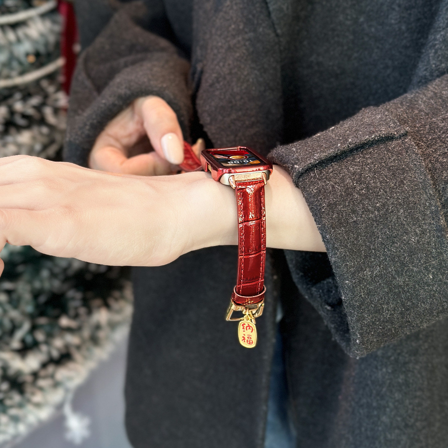 适用于华为10手环表带9智能8真皮band7腕带HUAWEI十九八七代3139B高清大图