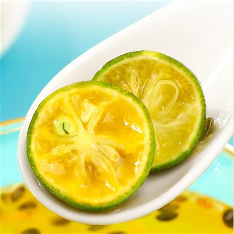 冻干青金桔小金桔干青柠檬味青色桔干冷泡花果茶瓶装可搭柠檬百香果高清大图